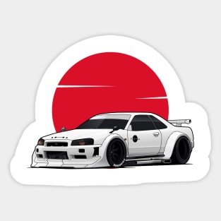 Nissan Skyline R34 GTR Sticker